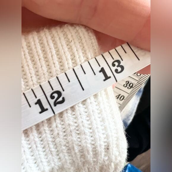 Free People Solid Gold Ivory Ribbed Knit mini skirt flare spring summer vacation - Picture 8 of 11